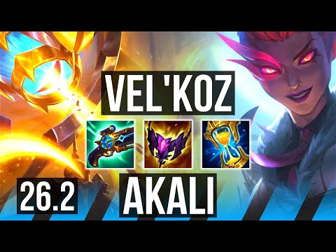 VEL'KOZ vs AKALI (MID) | 46K damage | EUW Diamond | 26.2