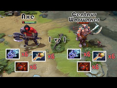 Axe vs Centaur Warrunner with same item | 1vs1 Tank Battle😱😱 | Who win?