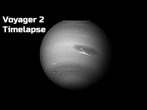 Voyager 2 during it's pass on Neptune