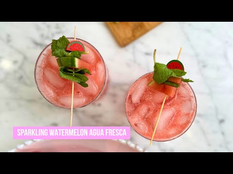 Sparkling Watermelon Agua Fresca | Perfect Summer Mocktail for the 4th of July