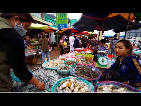 Asian Market Food And Street View 2020 - Best Street Food Tour Around Phnom Penh