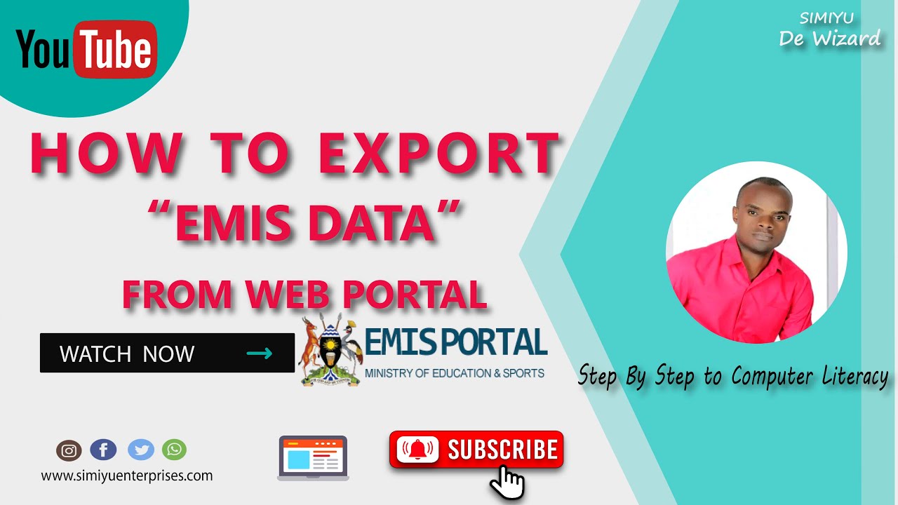 How to Export EMIS Data from EMIS web portal.