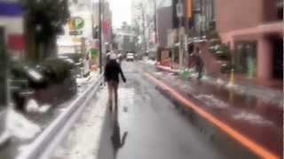 preview picture of video 'Passeggiata nella neve a Tokyo!'