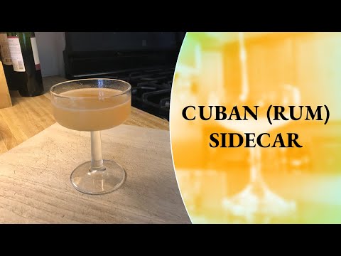 How to Make a Cuban (Rum) Sidecar - Rum Cocktail - Cocktails At Home
