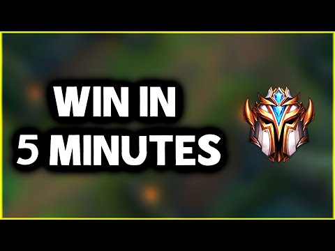 How to Win in 5 minutes vs a Challenger - 11-0 on Zed Jungle