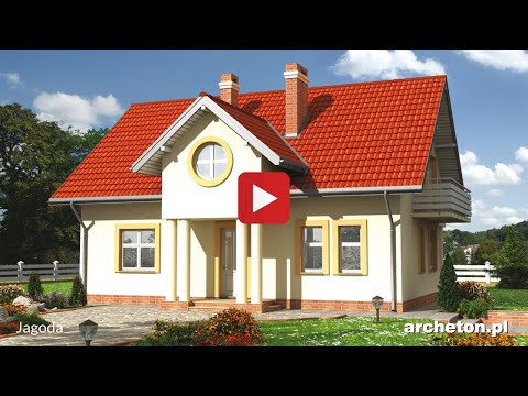 Projekt domu Jagoda - archeton.pl - z użytkowym poddaszem 173,2 m2
