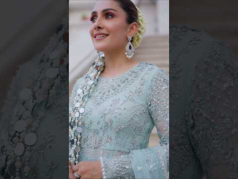 Ayeza Khan 🩵 Latest Dress Design #ayezakhan #wedding #fashion #song #trending