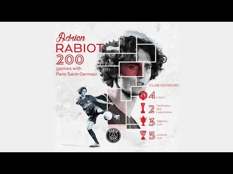 ADRIEN RABIOT 200 GAMES WITH PARIS SAINT-GERMAIN