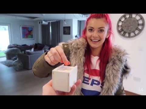 Joe Sugg scaring Dianne Buswell with a fake spider