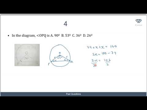 5 JAMB Mathematics Past Questions  on Euclidean Geometry