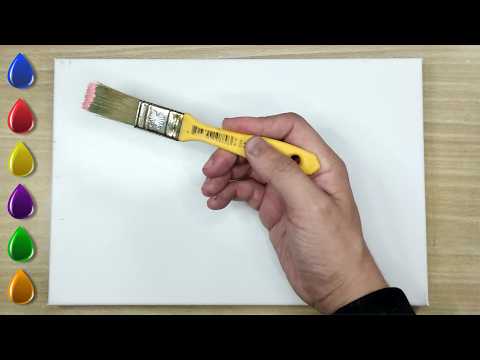 Peaceful Rain, Country Cottage / Acrylic Painting For Beginners