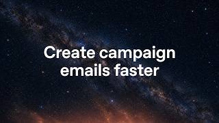 Use ChatGPT Work to create campaign emails