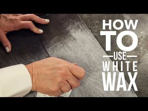 How To Use Cerusing Wax (white wax) On Furniture | White Wax Tutorial