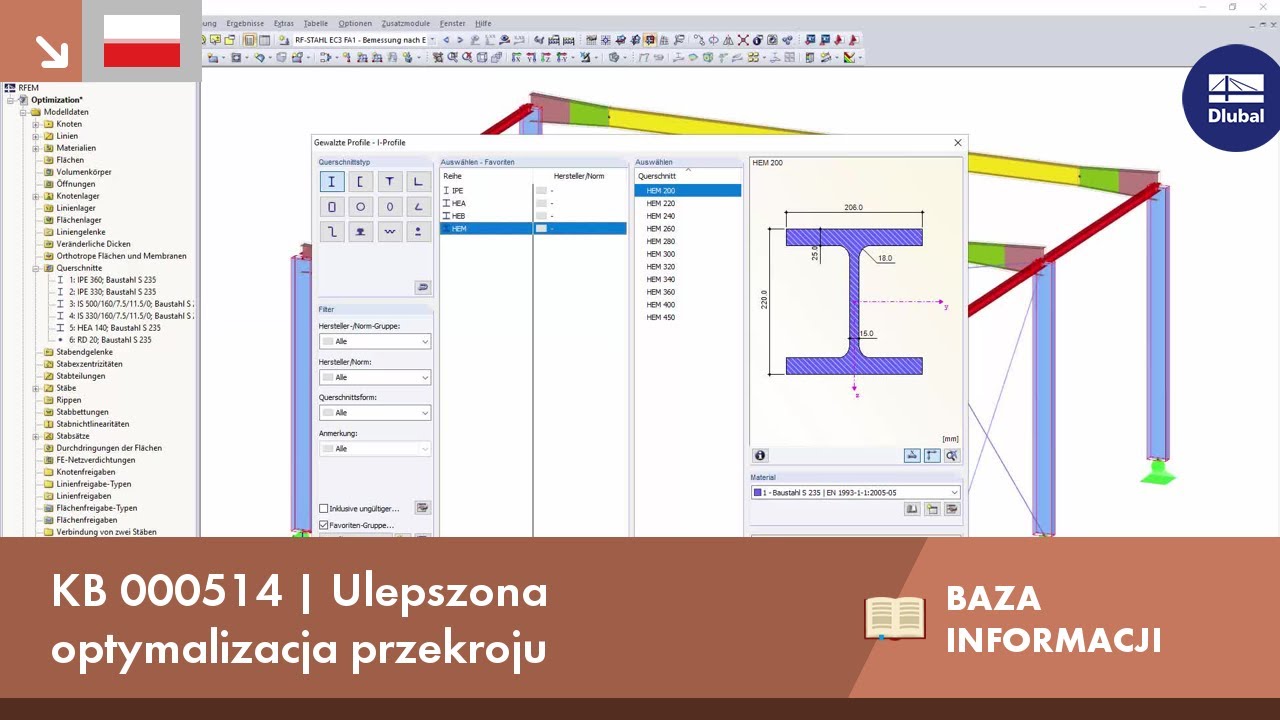 KB 000514 | Ulepszona optymalizacja przekroju