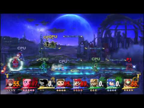 Super Smash Brothers 8 Player Map - Big Battlefield
