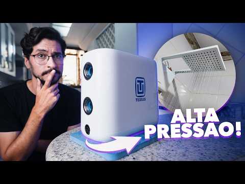 Instalei um PRESSURIZADOR na casa nova! E o Chuveiro ficou muito forte! | Texius SmartHome