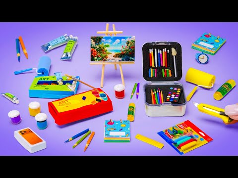 DIY Mini School Supplies! Tiny Back-to-School Crafts for Kids 🎨🎒