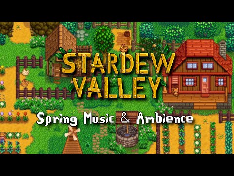 Stardew Valley Spring Farm Ambience 🌸 | 2 Hours Relaxing Music &  Sounds for Study, Sleep, Focus