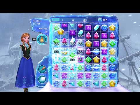 Frozen Free Fall: Snowball Fight Level 264 Walkthrough, No Power Ups