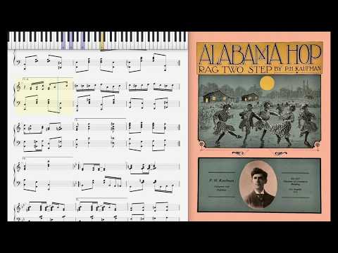 Alabama Hop Rag - Kaufman (1908, Ragtime piano)