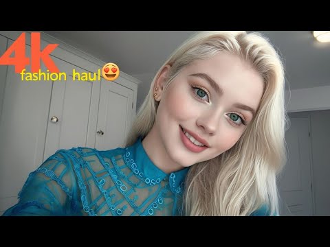 [4K] Sheer Transparent Mesh Lingerie & Bikini Try-On Haul | Transparent Dresses &Fishnet Looks