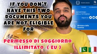 How to apply italian residence permit / Permesso di soggiorno illimitato EU | New requirements 2022