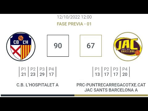 CB L`HOSPITALET vs JAC SANTS 90-67 Temp.22/23 (23 punts)