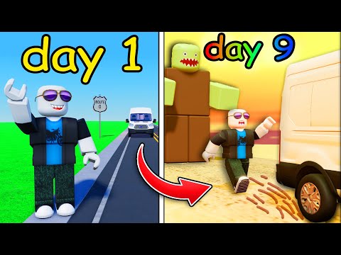 i survived Roblox HITCH A HIKE...