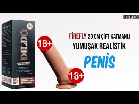 Firefly 20 cm Çift Katman Ekstra Yumuşak Realistik Penis