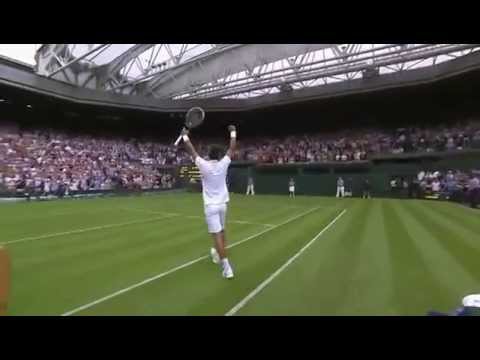 Djokovic wins first round match vs Golubev - Wimbledon 2014