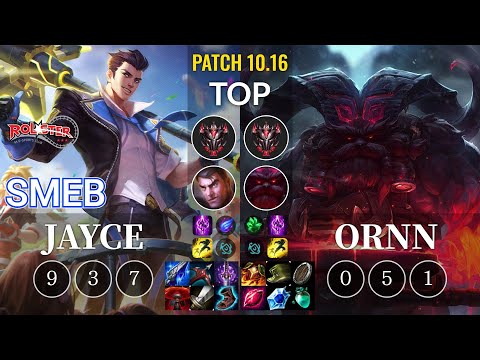 KT Smeb Jayce vs Ornn Top - KR Patch 10.16