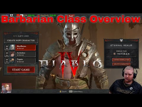 Diablo IV Class Overview - The Barbarian (Still The Weapon Master)