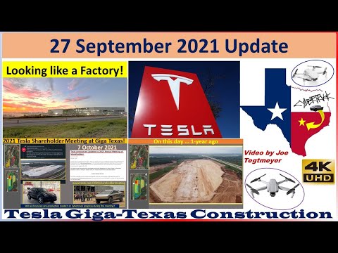Tesla Gigafactory Texas 27 September 2021 Cyber Truck & Model Y Factory Construction Update(07:45AM)