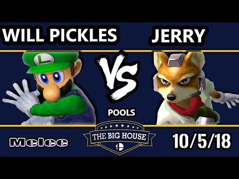TBH8 SSBM - Will Pickles (Luigi) Vs. Jerry (Fox) Smash Melee R1 Pools - B102 LQF