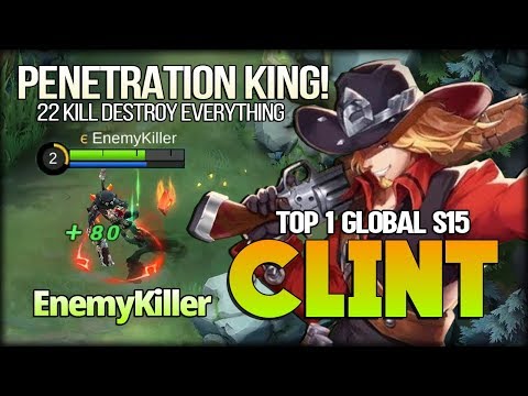 Out of Control. 22 Kill Destroy Everything! EnemyKiller Top 1 Global Clint S15 - Mobile Legends