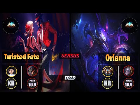 ShowMaker TWISTED FATE (Mid) [Unsealed Spellbook] VS ORIANNA - Challenger KR Patch 10.9