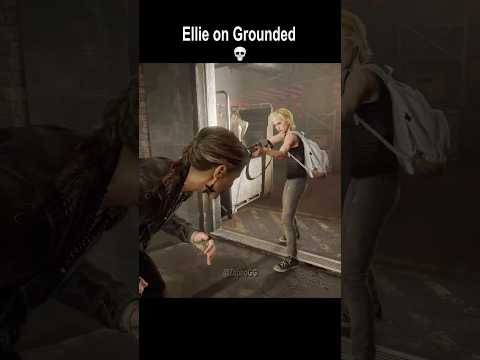 Fighting Ellie on grounded is scary...💀 #shorts