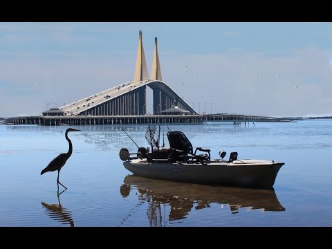 Kayak Fishing near the Sunshine Skyway Bridge