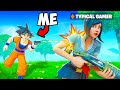 I Fought Typical Gamer During A Challenge Video! (Fortnite)