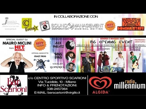 EVENTO BAR SCARIONI 5 Maggio 2017 - MAURO MICLINI, DOMINA STAFF, Comici COLORADO/ZELIG