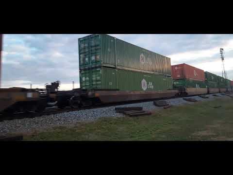 NS 222 with BNSF 8988 SD70MAC BNSF 8877 SD70MAC and NS 6224 ES44C4