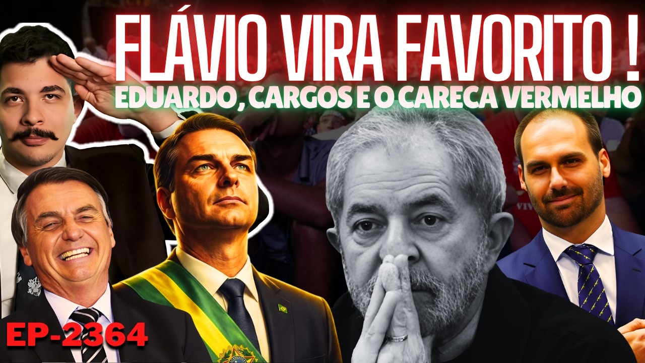 Quaest: Flávio DERROTA Lula e Vira FAVORITO + Eduardo, Cargos e o Careca Vermelho + Caso TCU