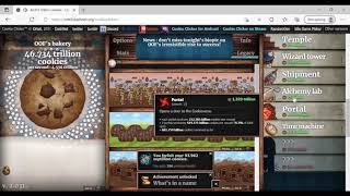 Cookie Clicker 1 trillion cookie speedrun without clicking the cookie