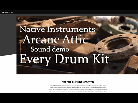 Maschine Expansion - Arcane Attic - Sound Demo (Every Drum Kit)
