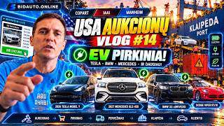 USA Aukcionų VLOG #14: COPART, IAAI, MANHEIM – EV PIRKINIAI!