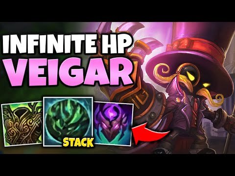 WTF?! FULL TANK VEIGAR TOP STACKS HEALTH AND AP LIKE CRAZY! (4K HP 700 AP) - League of Legends
