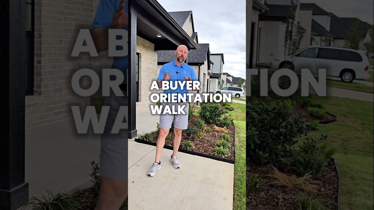 New construction home - Buyer orientation walk. #dfwrealestate #newconstruction #homebuyers #newhome