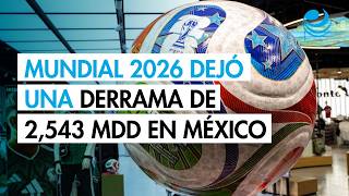 Mundial 2026 dejó una derrama de 2,543 millones de dólares en México, impulsada por el consumo local