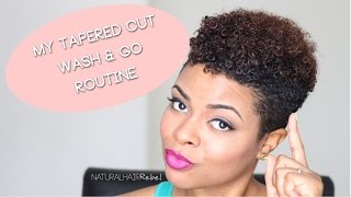 Natural Hair | Tapered Cut Wash & Go Routine
