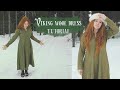 Viking vinter clothing. Viking wool dress tutorial - part 1